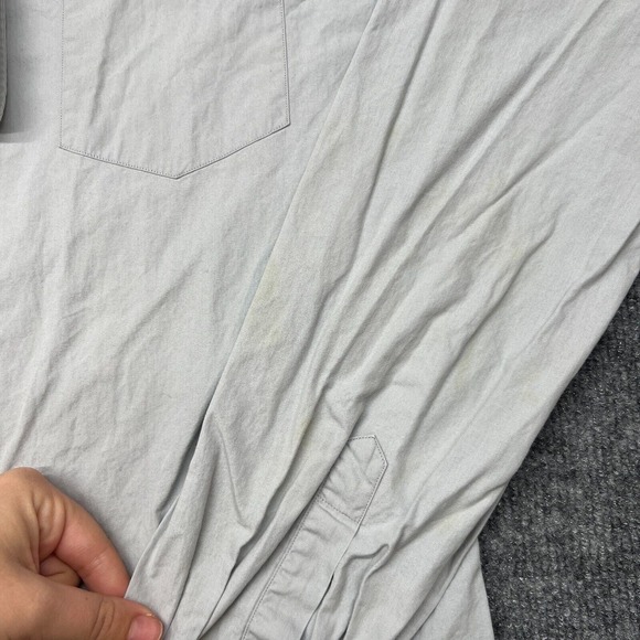 Dries Van Noten Shirt Men's Size EU 50- US 40 Grey Button Down Dress Solid - Picture 4 of 11